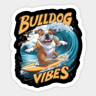 Majestic Boxer Surfer Surfing Sticker